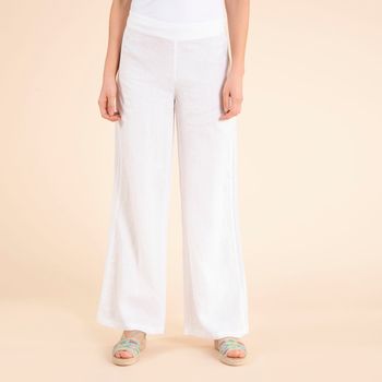 Pantalón Aman Lino para Mujer - White