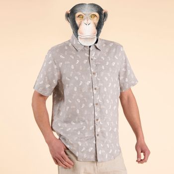Camisa  Nature Lino para Hombre - Feathers Grey