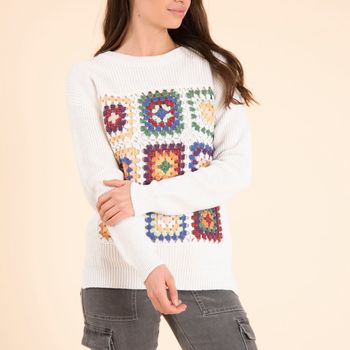 Sweater Rebel para Mujer - Blanc