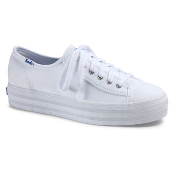 Zapatilla Triple Kick Core Canvas White para Mujer