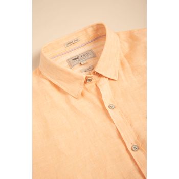 Camisa Linen para Hombre Naranja