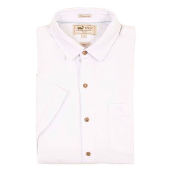 Camisa Linenshort para Hombre Blanco