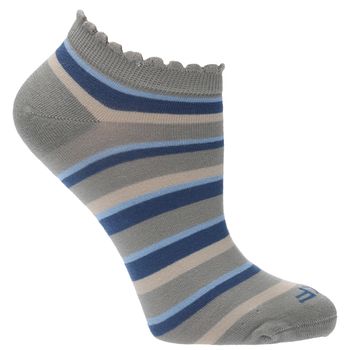 Media Para Mujer Bambú Ped St Stripe Gris Rockford