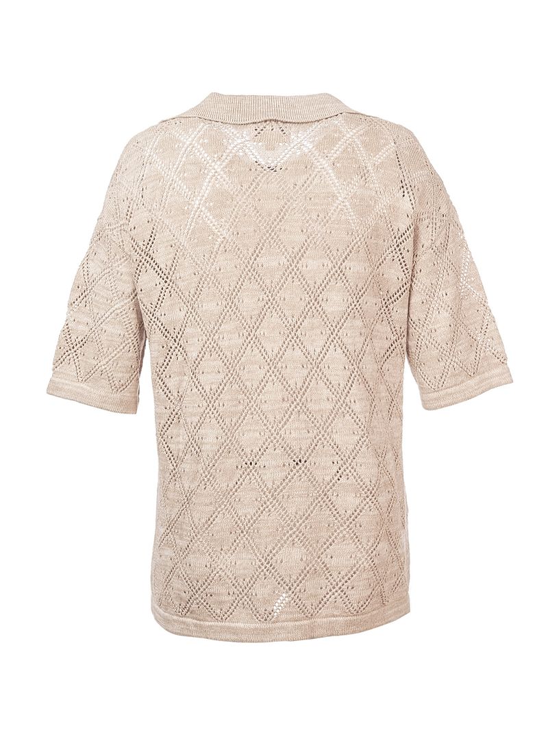 Polo-Para-Mujer-Algodon-Organico-Caicos-Beige-Rockford