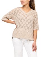 Polo-Para-Mujer-Algodon-Organico-Caicos-Beige-Rockford