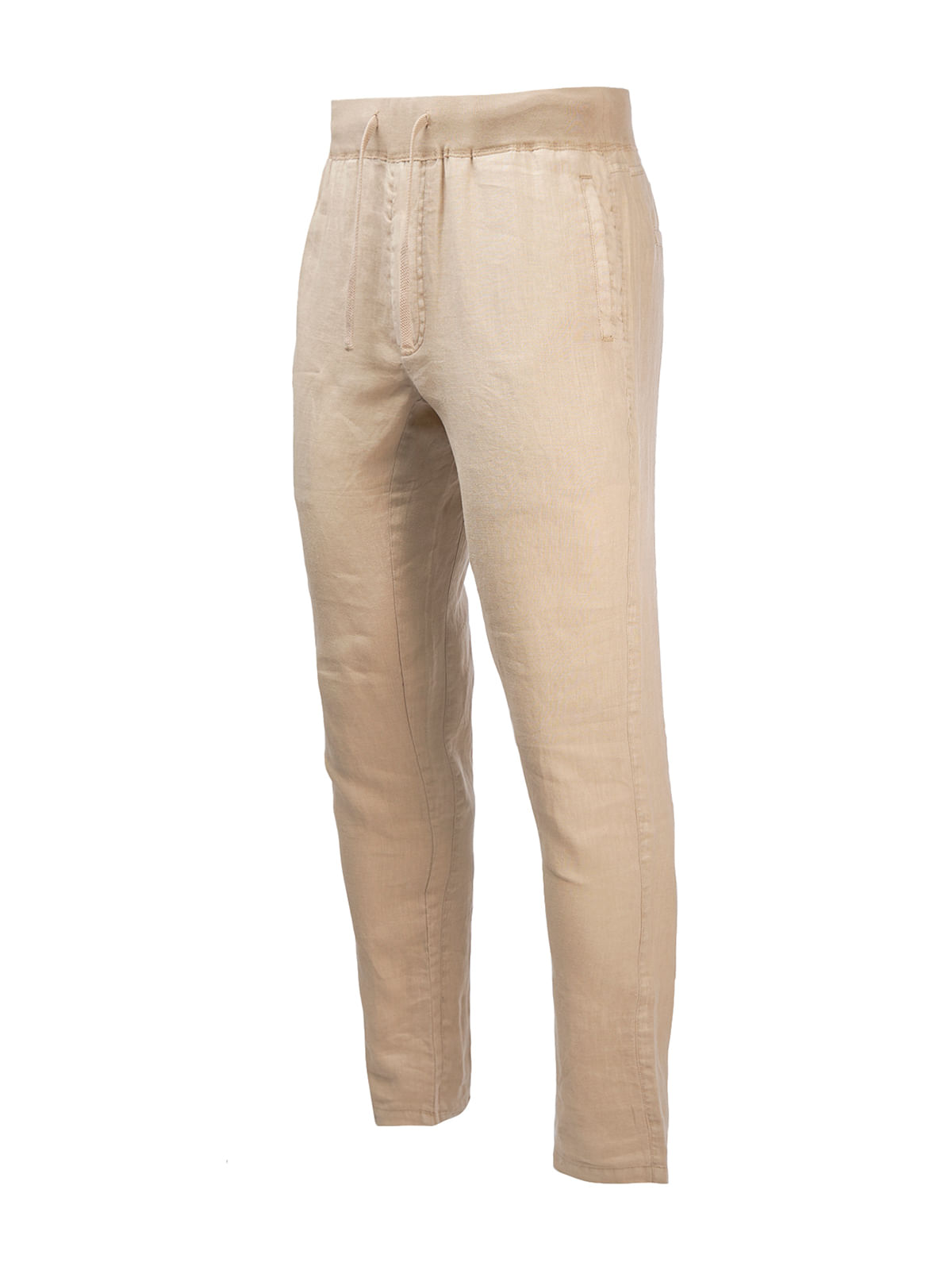 Pantalón Para Hombre Lino Orgánico Lisboa Beige