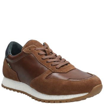 Zapatilla Para Hombre Cuero Flint Café Rockford