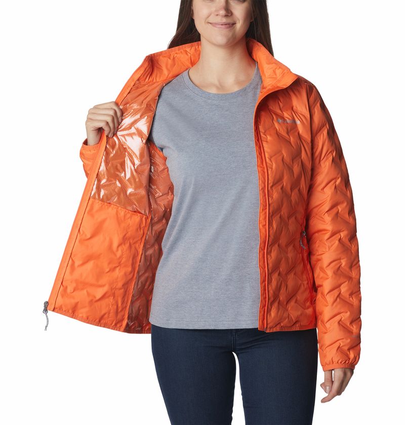 Casaca-Para-Mujer-De-Plumas-Delta-Ridge™-Naranja-Columbia