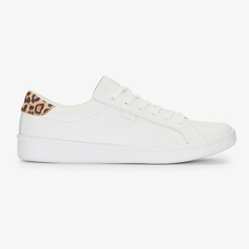 Zapatilla Para Mujer Cuero Ace Leather Leo Heel Blanco Keds