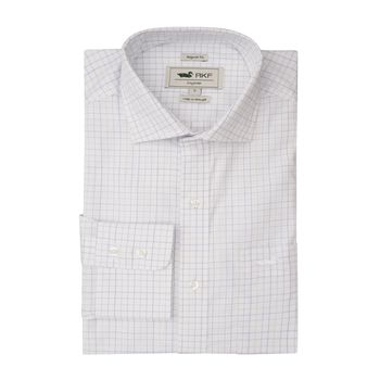 Camisa M/L Para Hombre Algodón Easy Iron Azul Rockford