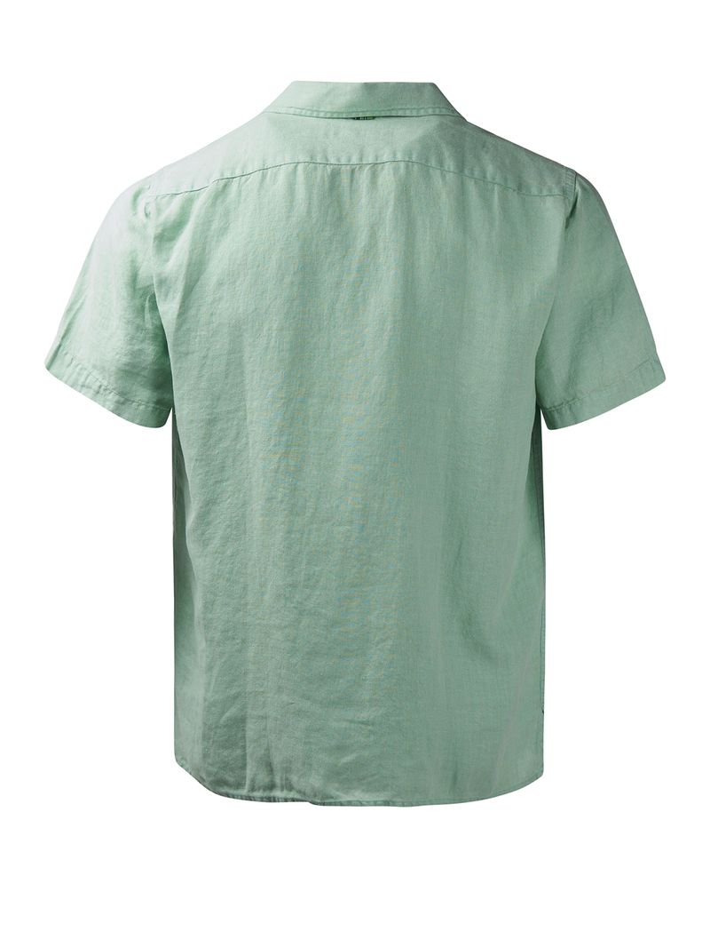 Camisa-M-L-Para-Hombre-Lino-Organico-Braga-Verde-Rockford