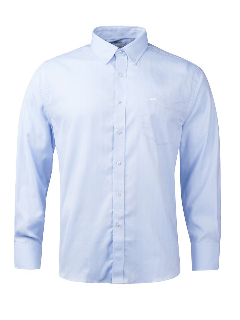 Camisa-M-L-Para-Hombre-Algodon-Easy-Solid-Azul-Rockford