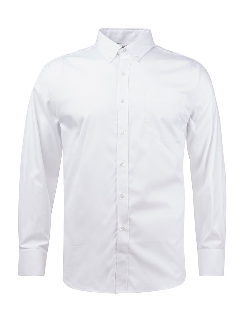 Camisa M L 100 Algodon Hombre Easy Solid Blanco Rockford