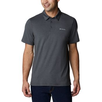 Polo Para Hombre Pique Tech Trail™ Negro Columbia
