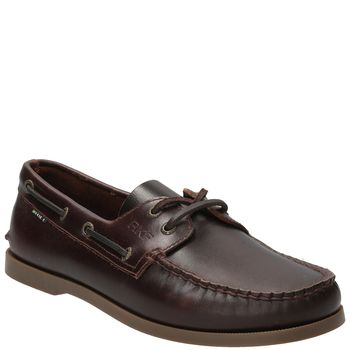 Mocasín Para Hombre Cuero Boat Marrón Rockford