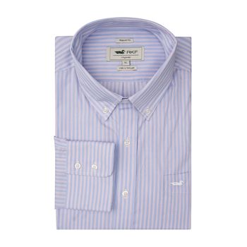 Camisa M/L Para Hombre Algodón Easy Iron Morado Rockford