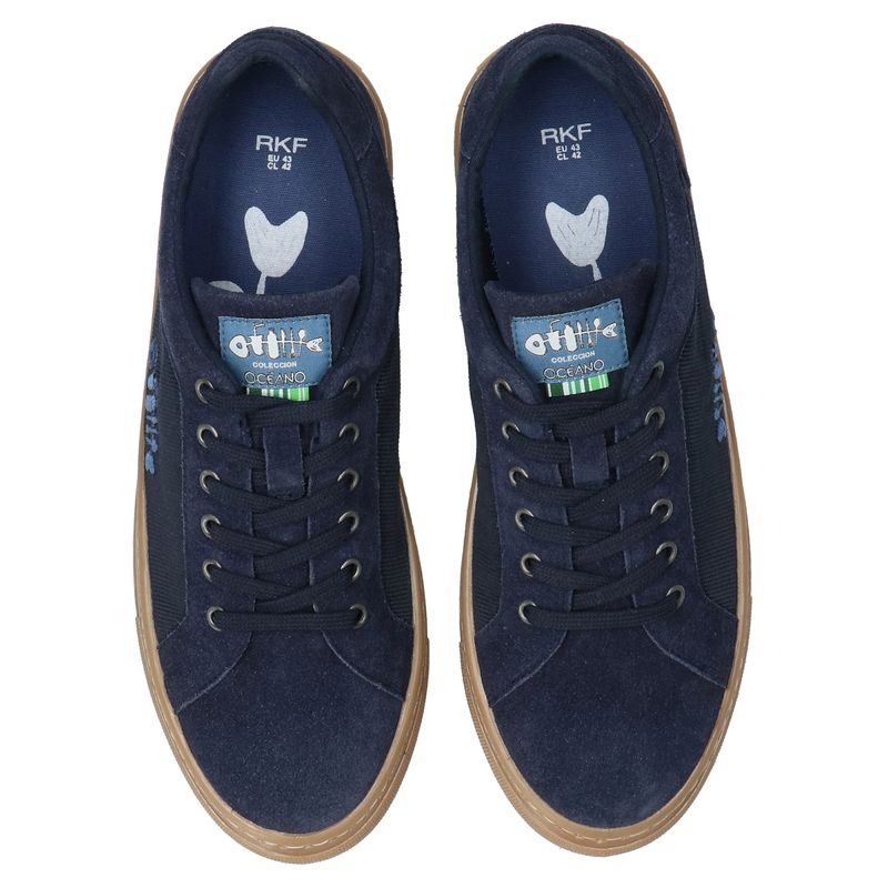 Zapatilla-Para-Hombre-Cuero-Tifon-Azul-Rockford