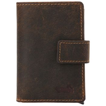 Billetera Para Hombre Cuero Hu Multicards Café Rockford