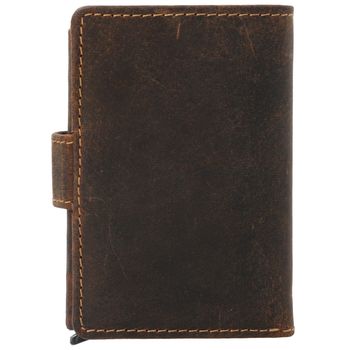 Billetera Para Hombre Cuero Hu Multicards Café Rockford