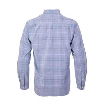 Camisa Para Hombre Algodón Orgánico Tartancord Azul Rockford