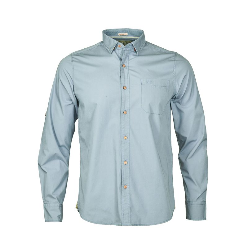 Camisa-Para-Hombre-Algodon-Organico-Galiton-Verde-Rockford