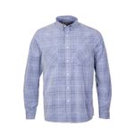 Camisa-Para-Hombre-Algodon-Organico-Tartancord-Azul-Rockford