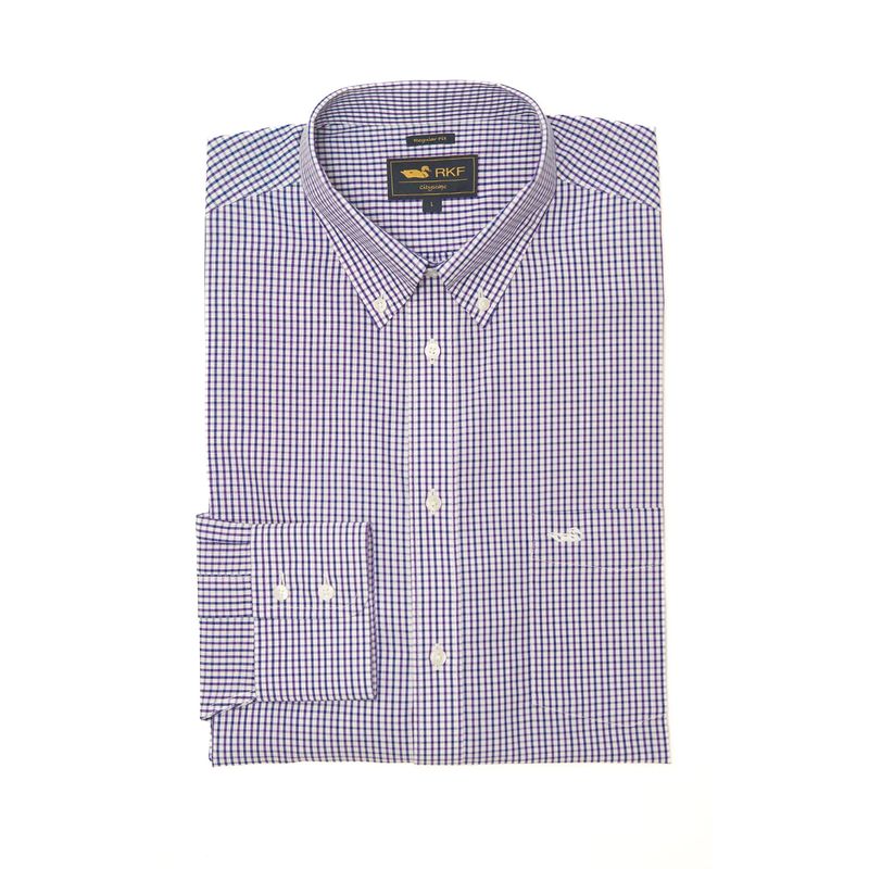 Camisa-Para-Hombre-Libre-De-Arrugas-Wf-Pb-Morado-Rockford