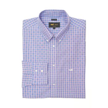 Camisa Para Hombre Libre De Arrugas Wf Pb Azul Rockford