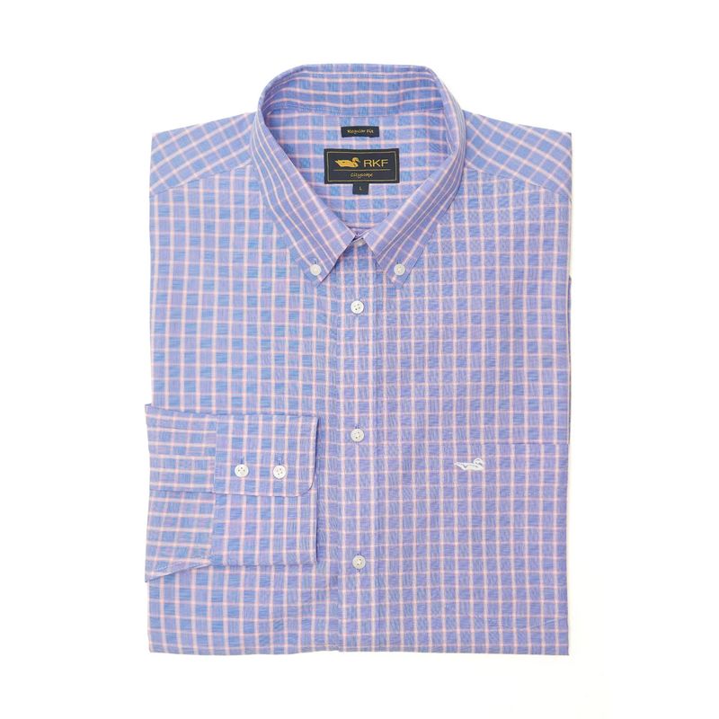 Camisa-Para-Hombre-Libre-De-Arrugas-Wf-Pb-Azul-Rockford