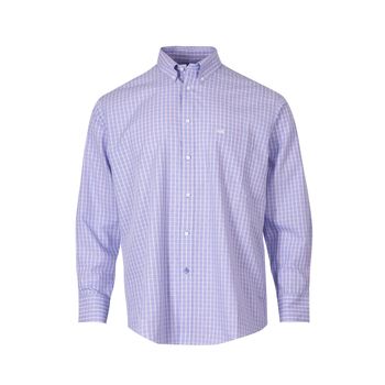 Camisa Para Hombre Libre De Arrugas Wf Pb Azul Rockford