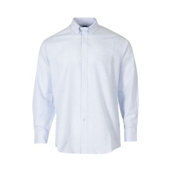 Camisa Para Hombre Libre De Arrugas Wf Pb Celeste Rockford