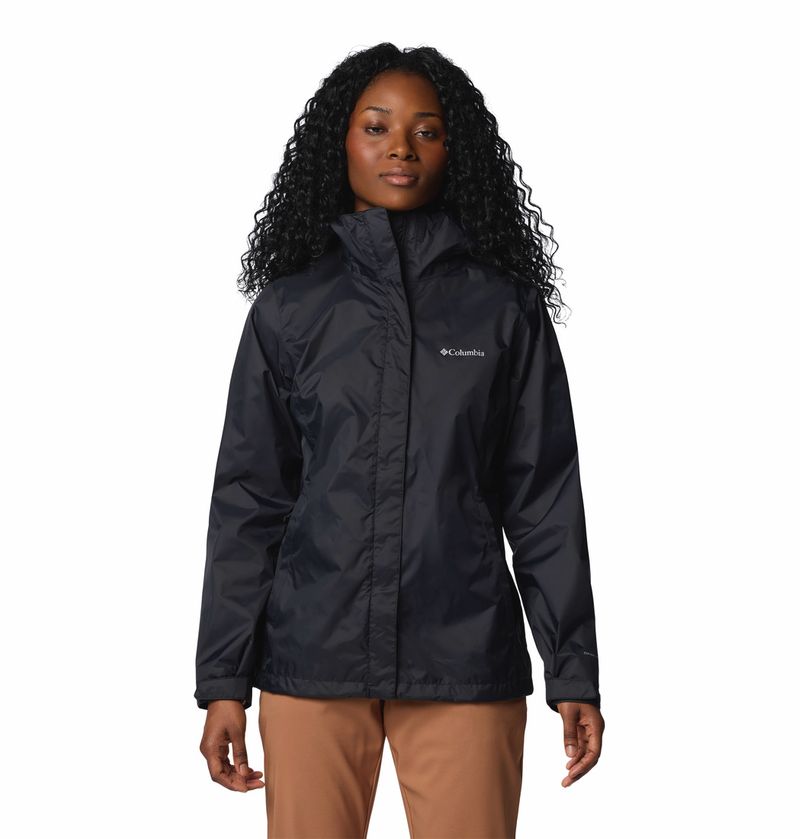 Casaca-Para-Mujer-Impermeable-Arcadia™-Ii-Negro-Columbia