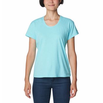 Polo Para Mujer Manga Corta Sun Trek™ Celeste Columbia