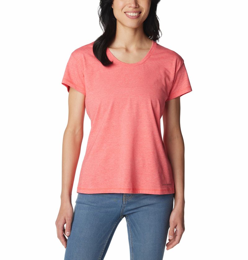 Polo-Para-Mujer-Manga-Corta-Sun-Trek™-Rosado-Columbia