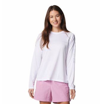 Polo Para Mujer Manga Larga Tidal Tee™ Blanco Columbia