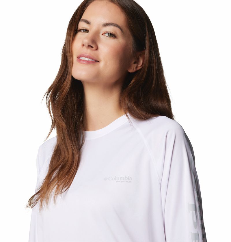 Polo-Para-Mujer-Manga-Larga-Tidal-Tee™-Blanco-Columbia