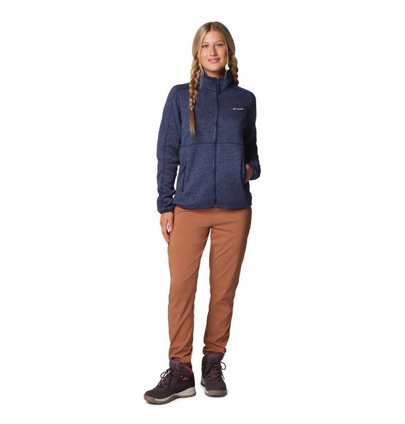 Casaca-Para-Mujer-Cierre-Completo-Sweater-Weather™-Azul-Columbia