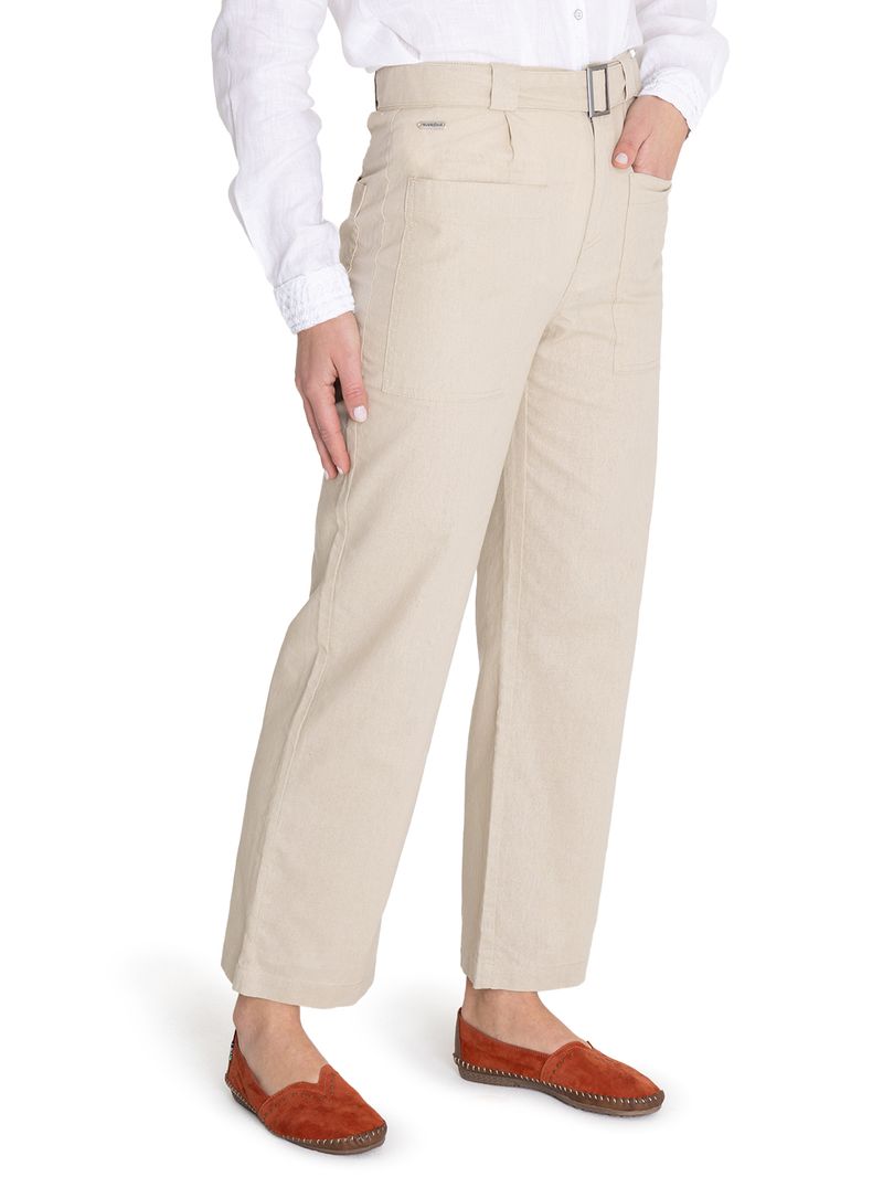 Pantalon-Para-Mujer-Algodon-Organico-Flip-Beige-Rockford