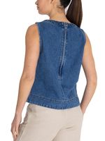 Blusa-Para-Mujer-Sin-Manga-Lee-Azul-Rockford