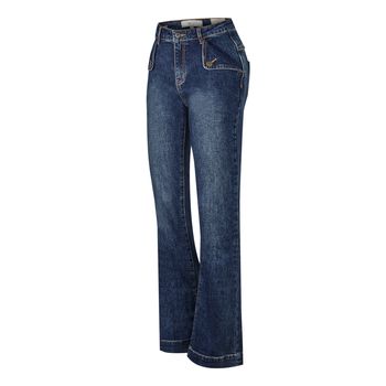 Jean Para Mujer Algodon Brick Azul Rockford