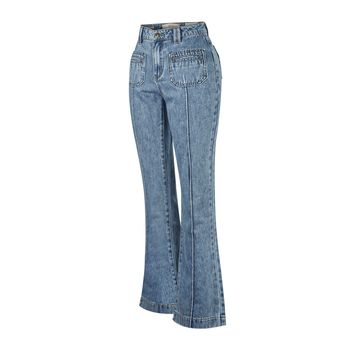 Jean Para Mujer Algodon Thau Azul Rockford