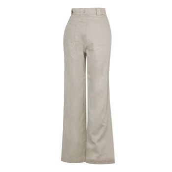 Pantalón Para Mujer Algodon Organico Flip Beige Rockford