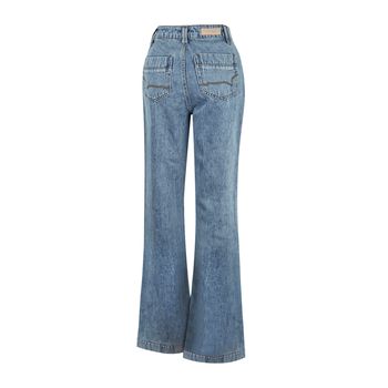 Jean Para Mujer Algodon Thau Azul Rockford