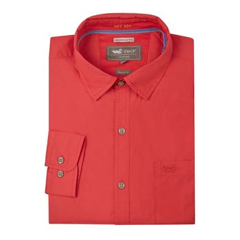 Camisa Para Hombre Manga Larga Galiton Rojo Rockford