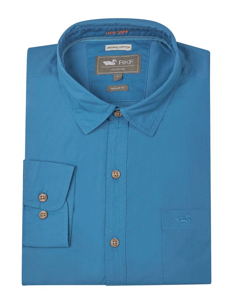 Camisa-Para-Hombre-Manga-Larga-Galiton-Azul-Rockford