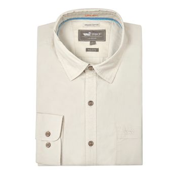 Camisa Para Hombre Manga Larga Galiton Beige/Crudo Rockford