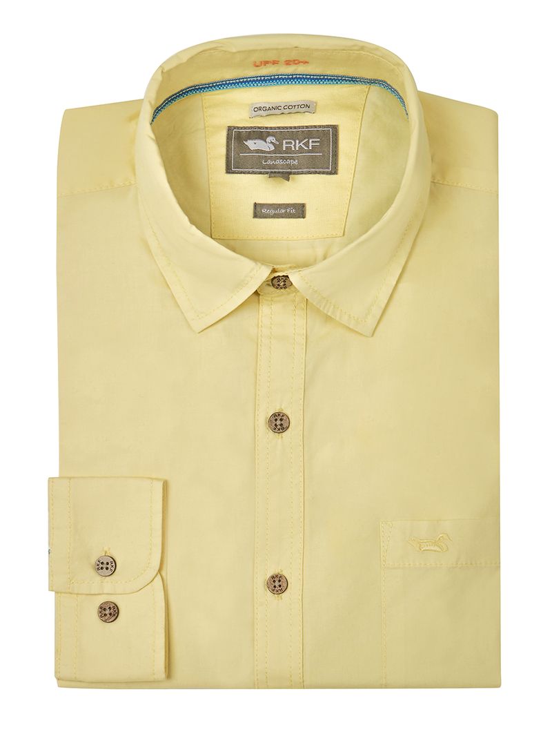 Camisa-Para-Hombre-Manga-Larga-Galiton-Amarillo-Rockford