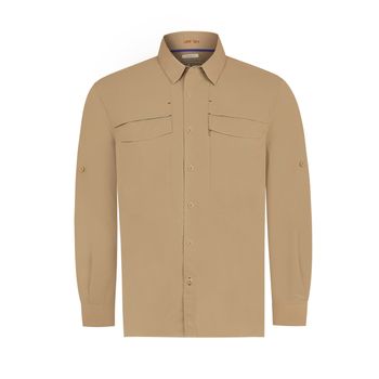 Camisa Para Hombre Manga Larga Chungara Beige/Crudo Rockford