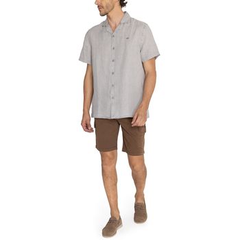 Camisa Para Hombre Manga Corta Braga Gris Rockford