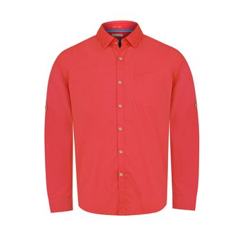 Camisa Para Hombre Manga Larga Galiton Rojo Rockford